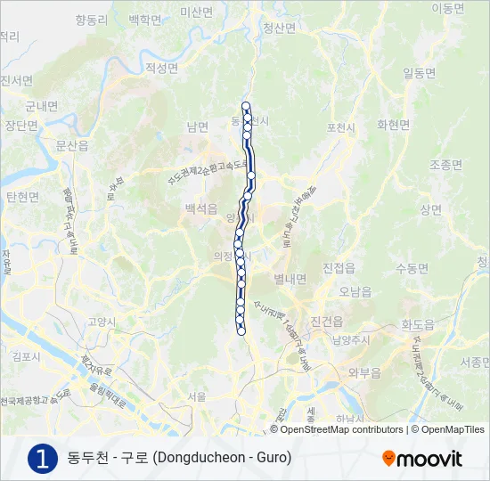 1 지하철 노선 지도