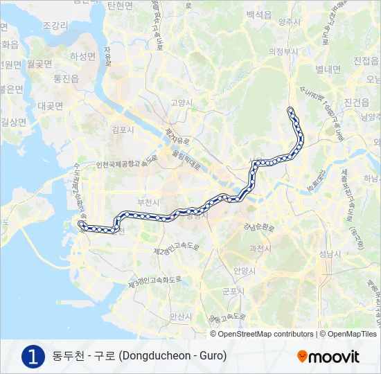 1 지하철 노선 지도