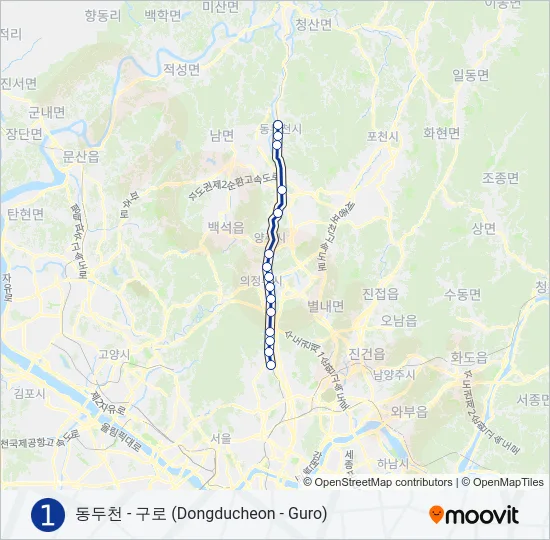 1 지하철 노선 지도