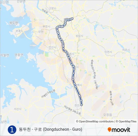 1 지하철 노선 지도