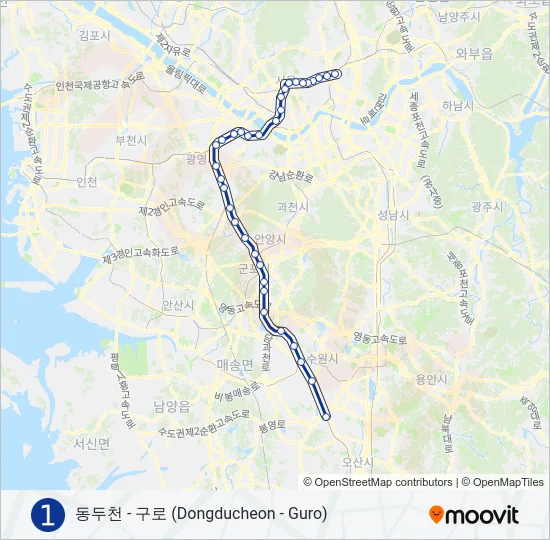 1 지하철 노선 지도