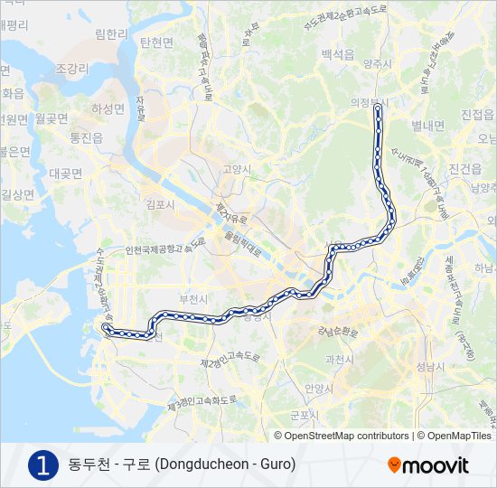 1 지하철 노선 지도