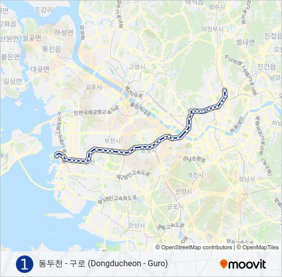 1 지하철 노선 지도