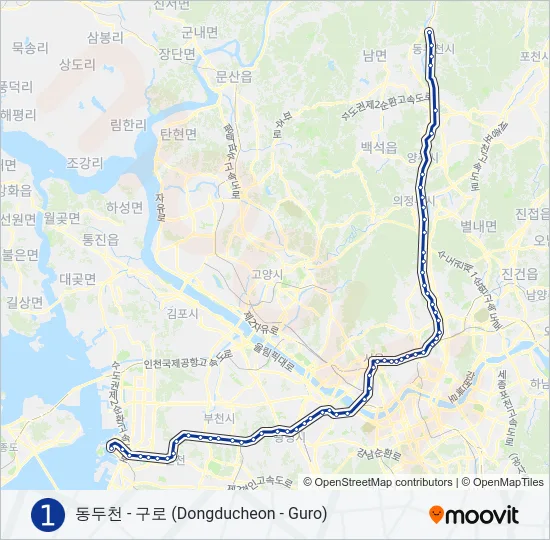 1 지하철 노선 지도