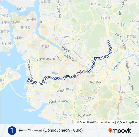 1 지하철 노선 지도