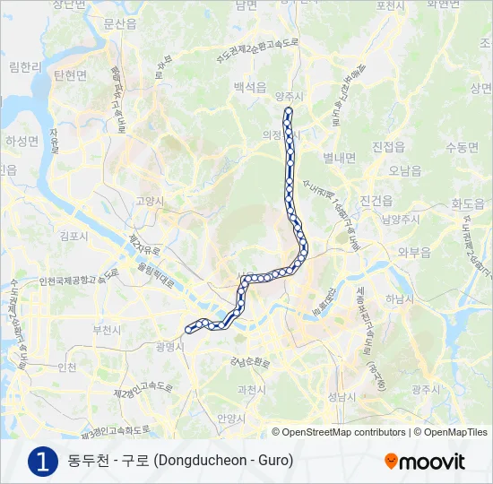 1 지하철 노선 지도