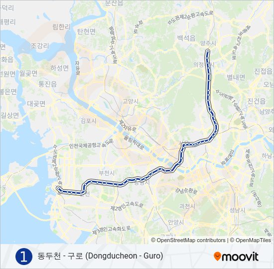 1 지하철 노선 지도