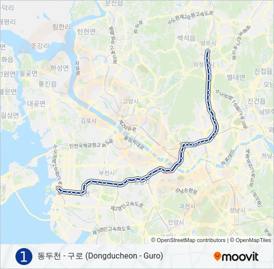 1 지하철 노선 지도