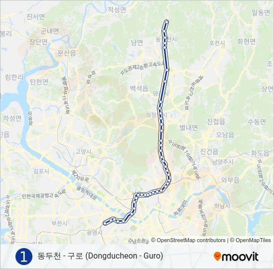 1 지하철 노선 지도