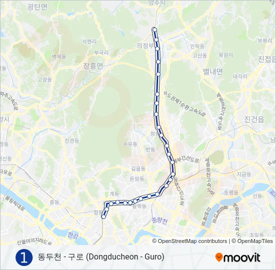 1 지하철 노선 지도
