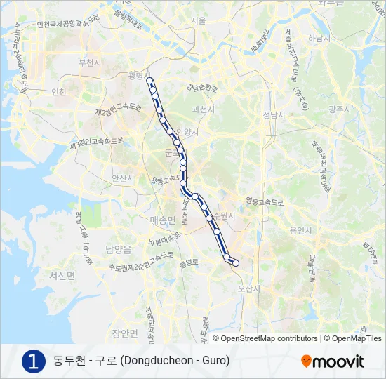 1 지하철 노선 지도