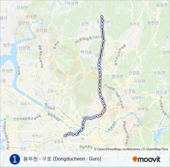 1 지하철 노선 지도
