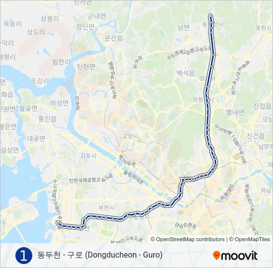1 지하철 노선 지도