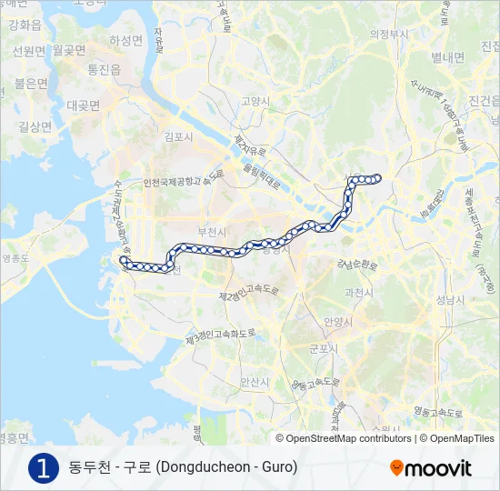 1 지하철 노선 지도