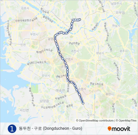 1 지하철 노선 지도