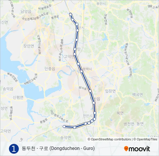1 지하철 노선 지도