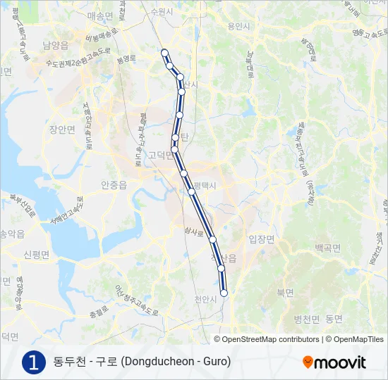 1 지하철 노선 지도