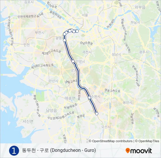 1 지하철 노선 지도