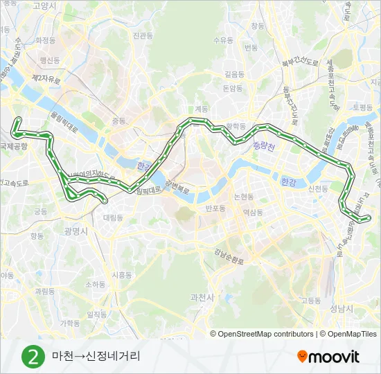 2 지하철 노선 지도