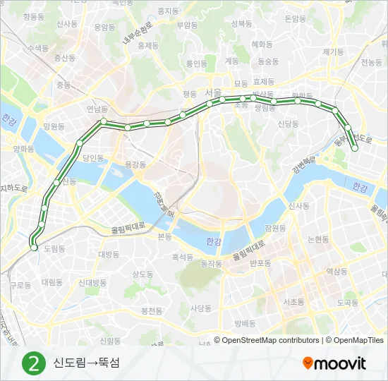 2 지하철 노선 지도