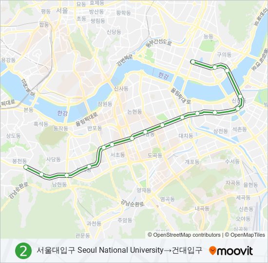 2 subway Line Map