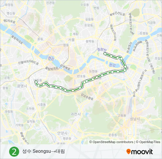 2 지하철 노선 지도