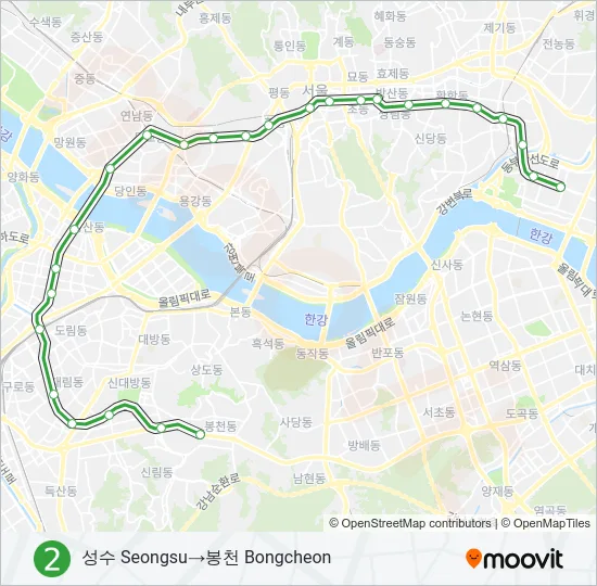 2 지하철 노선 지도