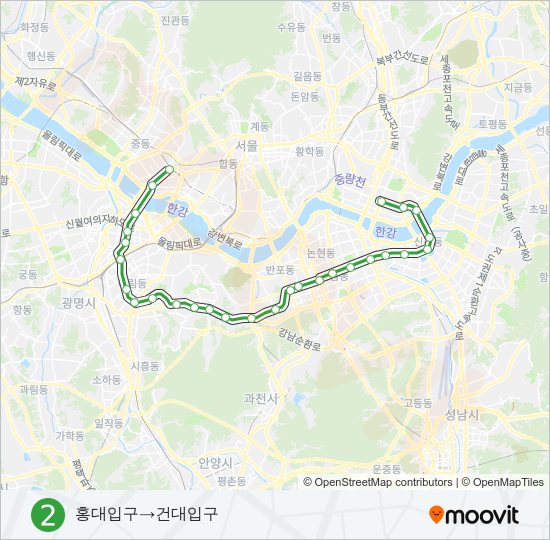 2 지하철 노선 지도