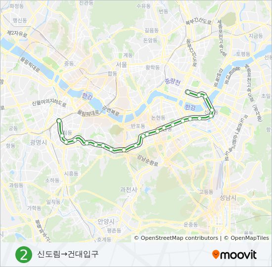 2 subway Line Map