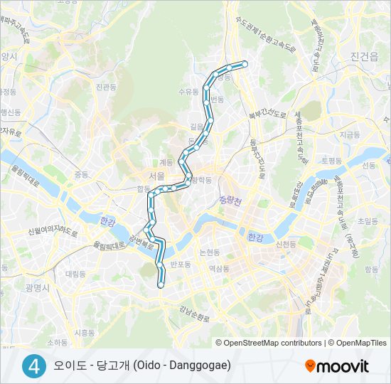 4 지하철 노선 지도