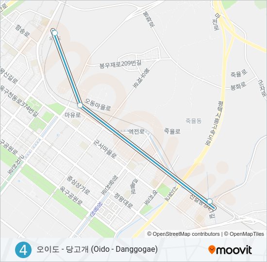 4 지하철 노선 지도