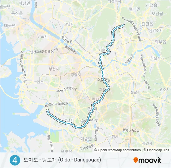 4 지하철 노선 지도