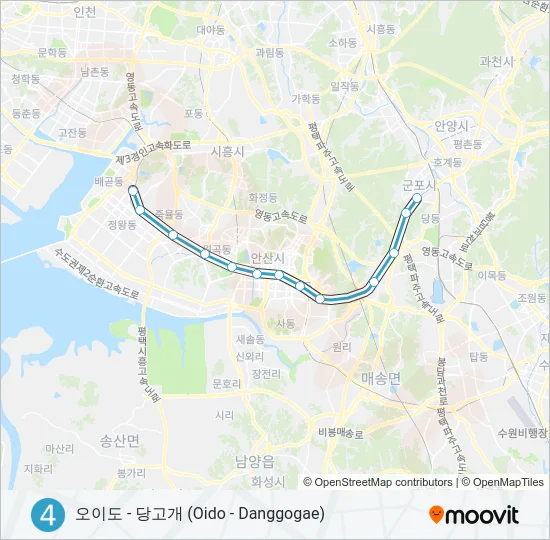 4 지하철 노선 지도