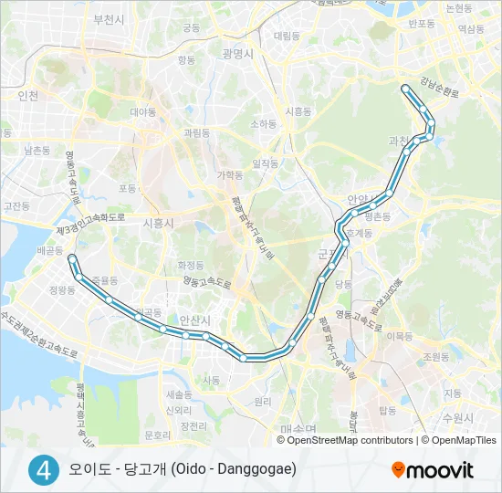 4 지하철 노선 지도
