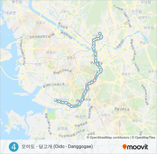 4 지하철 노선 지도