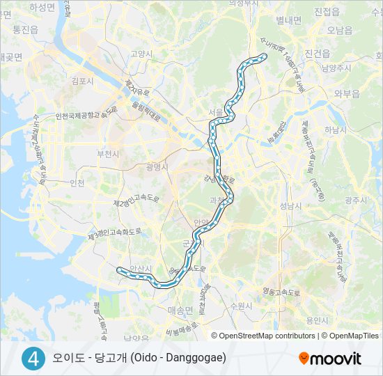 4 지하철 노선 지도