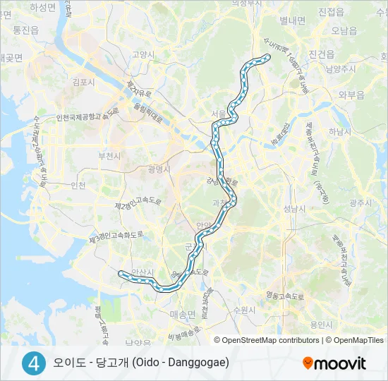 4 지하철 노선 지도