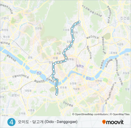 4 지하철 노선 지도