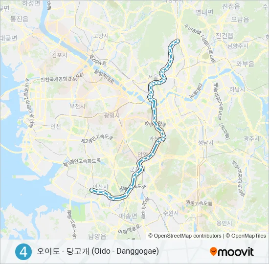 4 지하철 노선 지도