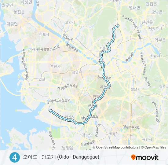 4 지하철 노선 지도