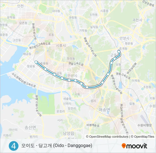 4 지하철 노선 지도