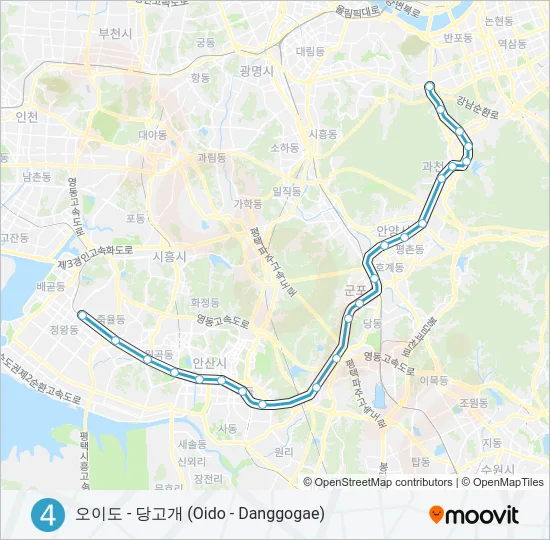 4 지하철 노선 지도