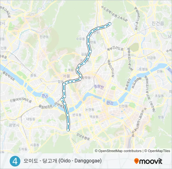 4 지하철 노선 지도