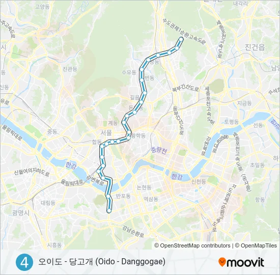 4 지하철 노선 지도