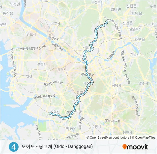 4 지하철 노선 지도