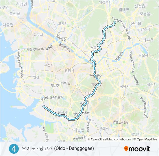 4 지하철 노선 지도