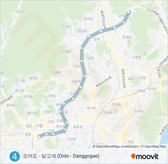 4 지하철 노선 지도