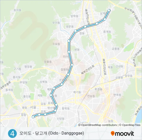 4 지하철 노선 지도