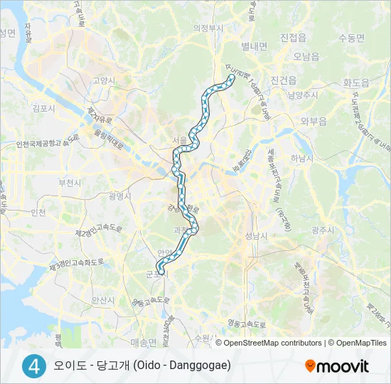 4 지하철 노선 지도
