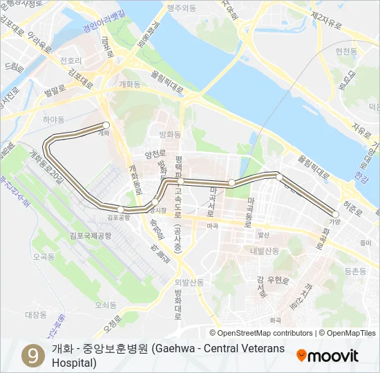 9 지하철 노선 지도